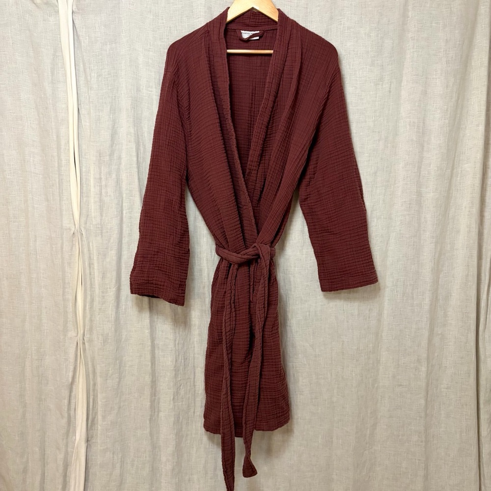 Parachute Cotton Cloud Robe in Mulberry